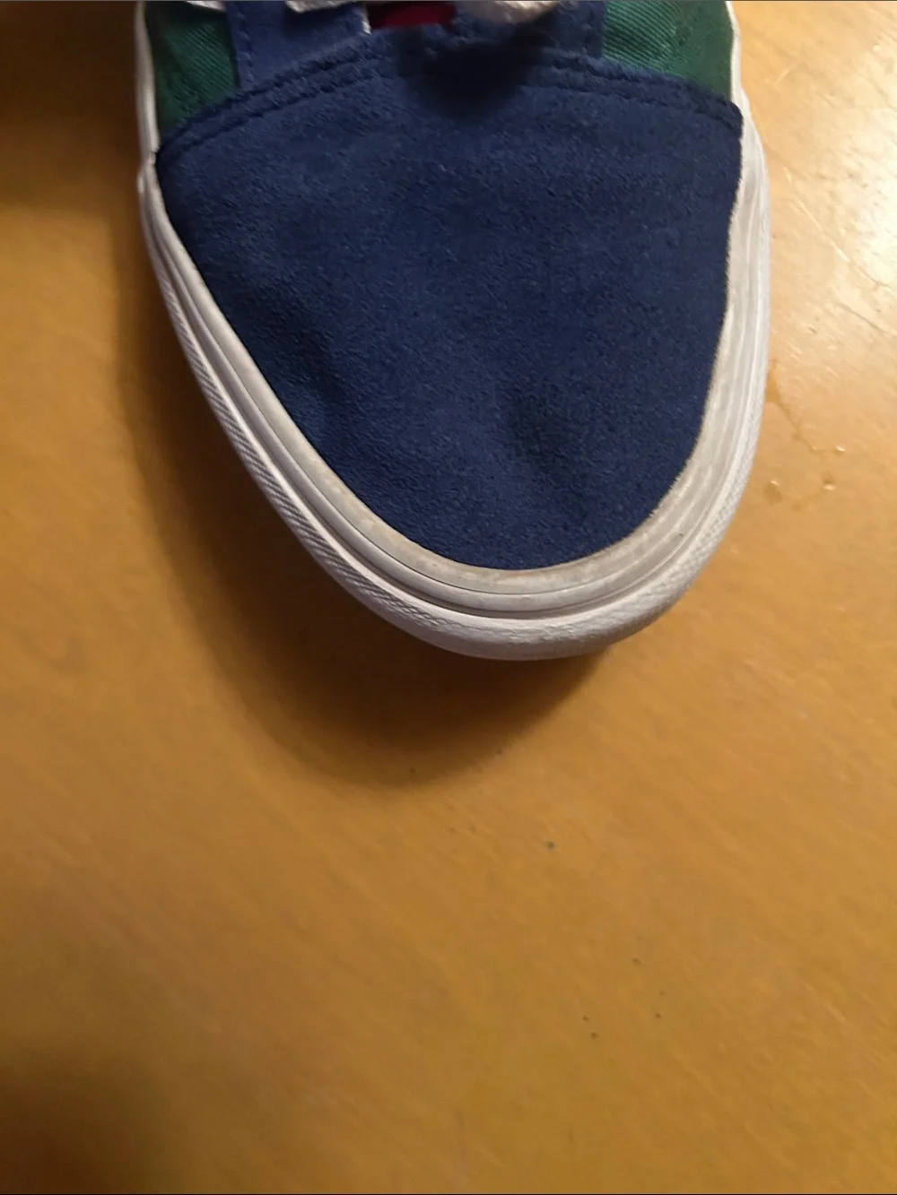 Vans Men's Low-Top Sneakers in Blue, Green & White
